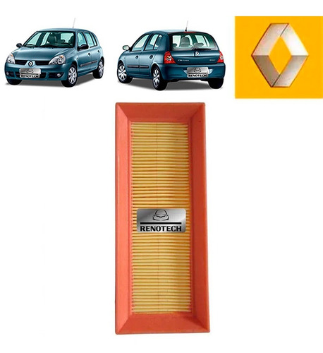 Filtro De Ar Clio Twingo Kangoo 1.0 16v Gasolina 8200104272