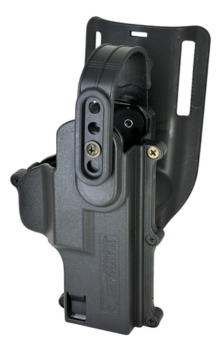 Coldre Cintura Curto Maynards Mc03 Preto Canhoto Kit Tático