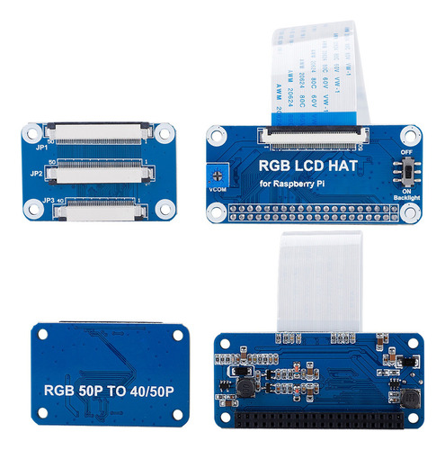 Placa Adaptadora Para Raspberry Pi Rgb Lcd Driver Kit D Driv