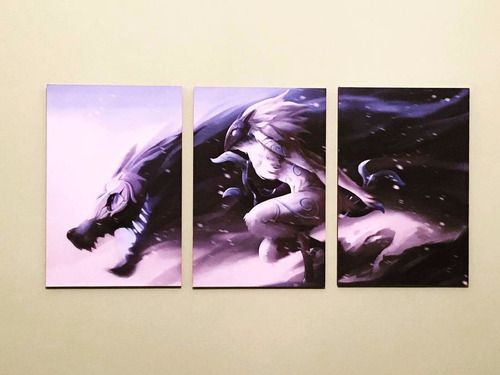 Cuadros - Triptico League Of Legends - L (80x40 Cm)