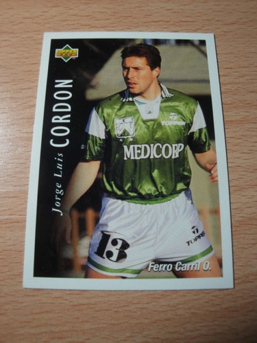 Figuritas Futbol 1995 Trading Card Ferro Cordon 118