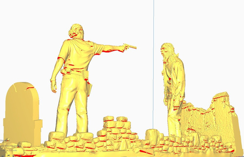 The Walking Dead Diorama Stl Para Impresion 3d 