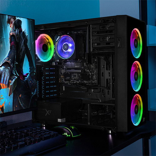 Xtreme Pc Gaming Amd Radeon Ryzen 9 7900 32gb Ddr5 Ssd 1tb Monitor Curvo 27 100hz Wifi Black