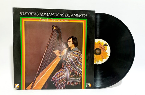 Disco Lp Alfredo Rolando Ortiz / Favoritas Romanticas De Ame