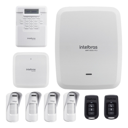 Kit Intelbras Amt 8000 Pro Sensor Presença Externo Teclado