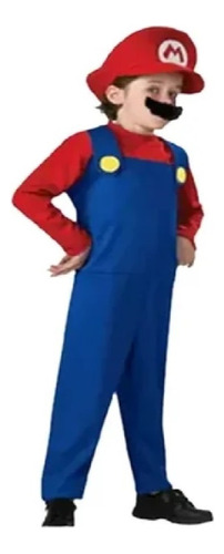 Disfraz De Super Mario  Y Luigi Para Niños Premium