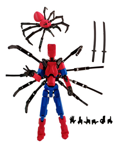Figura De Acción Articulada Dummy Traje Robot Araña Reforzad