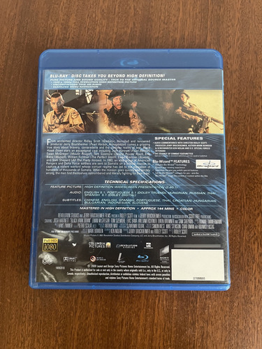 Película Original Blu-ray Caída Halcón Negro Blackhawk Down (Usado)