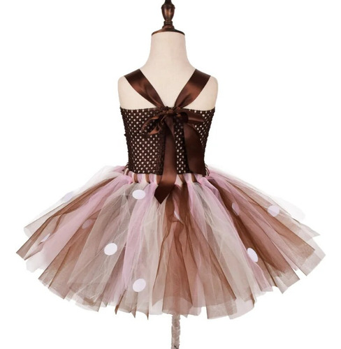 Vestido Tutu De Bambu Com Desenho De Cervo Desenho Animado