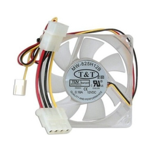 Ventilador Fan Interno Torre Cpu 80x80x25mm 3 Pines