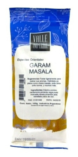 Garam Masala - Valle Imperial - 100 Grs.