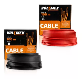 Pack 2 Cajas Cable Electrico Calibre 8 De 100 Metros