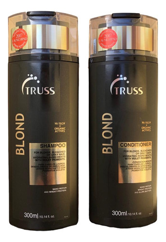 Truss Blond Shampoo Condicionador Reconstrução Vegano 300ml