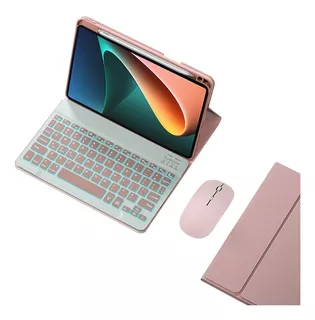 Capa Com Teclado Iluminado+mouse Para Xiaomi Mi Pad 5 11inch