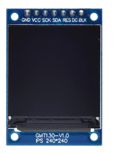 Imagen 2 de 4 de Pantalla Tft Lcd 1.3 Display 240x240 Ips 7p Spi Hd 65k