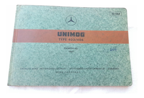 Manual Libro Mercedez Benz Unimog Original Germany