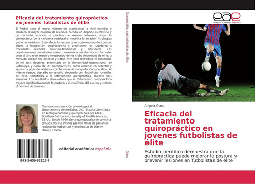 Libro: Eficacia Del Tratamiento Quiropráctico En Jovenes Fut