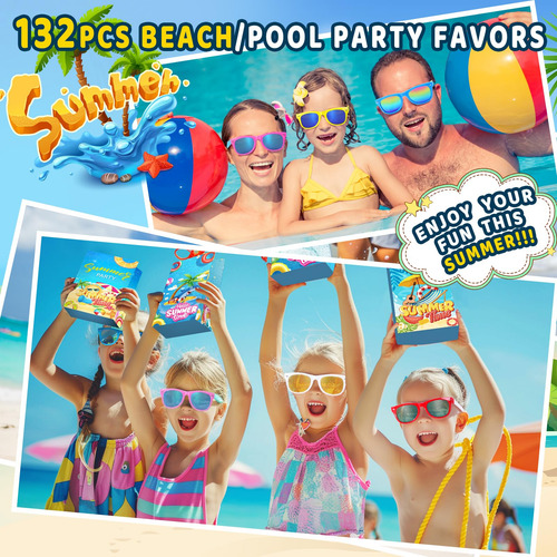 Pool Party Favors Funsenly 132 Piezas De Juguetes De Verano