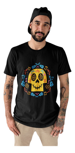 Playera Día Muertos Calavera Catrina Coco Película Hombre 2