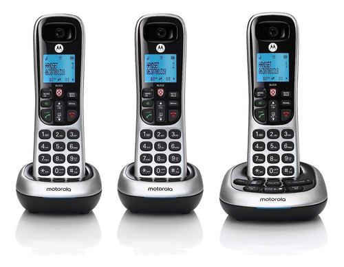 Set 3 Teléfonos Inalámbrico Digital Motorola Con