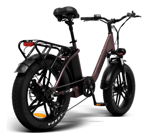 Bicicleta Elétrica 350w Aro 20 Codifice Shimano 7v Radar Cor Marrom