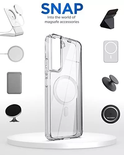 Funda transparente Premium con Magnetic para Samsung Galaxy S22