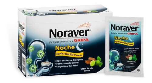 Noraver Gripa Noche Panela Limón - Unidad a $2815