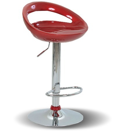 Banqueta Modern Safanelli Vermelha - Kit Com 2 Banquetas