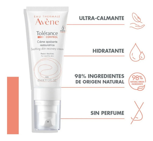 Crema Calmante Reparadora | Avene Tolerance Control 40ml