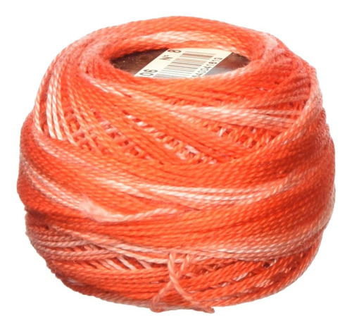116 8-106 Pearl Cotton Thread Balls, Red, Size 8