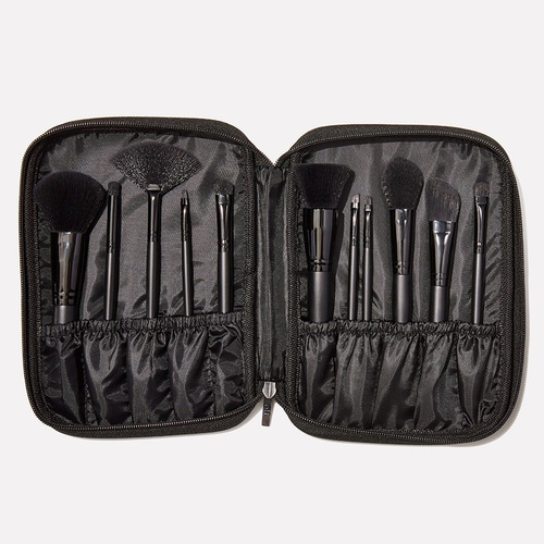 E.l.f. Cosmetics Set De 11 Brochas Negras Profesionales