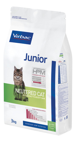 Hpm Virbac Junior Neutered Cat 3 Kg