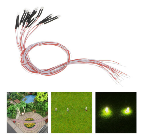 . 3 Cables Led Con Cable Cálido Rojo Azul Verde Amarillo
