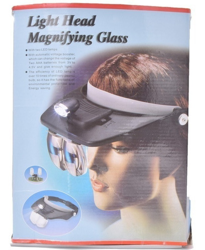 Imagen 5 de 6 de Lentes Lupa Vicera Con Lupa Y Luz Lampara Lupa Con Luz Led