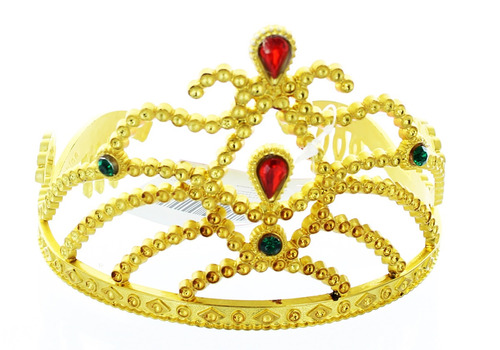 De Oro De Vestuario Tiara Con Piedras De Colores Niño