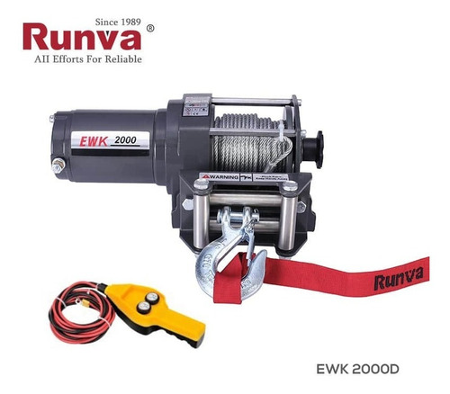 Winche 2000 Libras Marca Runva 12 Volt