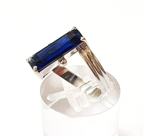 Imagen 3 de 4 de Anillo Oro Blanco 18k Cubic 1,8grs N°15 Brumat