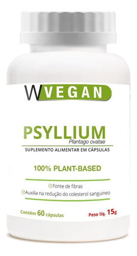 Psyllium Psillium 670 Mg 60 Capsulas Mais Nutrition Sabor