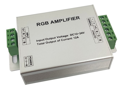 Imagen 2 de 9 de Amplificador Rgb 12-24v 3 X 4a Tira Rgb Módulo Rgb