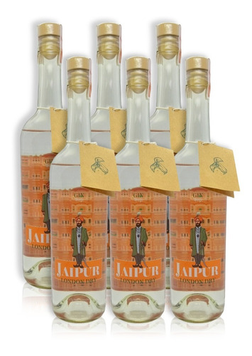 Gin Jaipur London Dry Cítrico Destilado Caja X6u 750ml