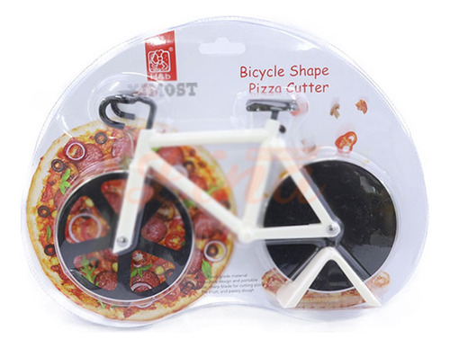 Cortador Picador De Pizza Forma Bicicleta Creativo Multiuso