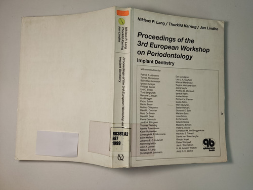 Libro Periodontology: Implant Dentistry De Niklaus 175e8n (Usado)