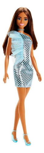 Vestido de noite azul Barbie Fashion & Beauty Glitz Doll