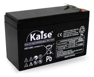 Batería Recargable Sellada Kaise 12v 9ah Kb1290 Ups Alarmas