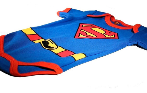 Imagen 6 de 10 de Pañalero Bebé Ropa Dc Comics Superman Musculos Set 2 Piezas