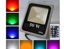 Reflector Led Multivoltaje 50w Rgb Multicolores Ip66 Ofertas