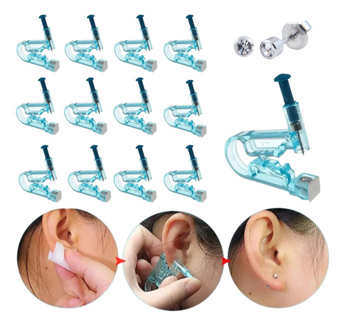 X12u Abridores De Oreja Piercing Pistola Perforadora Arito