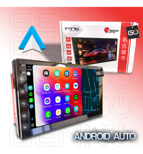 Multimidia 7pol Android Qled 2+64gb C/ Cooler I30 2007-2012