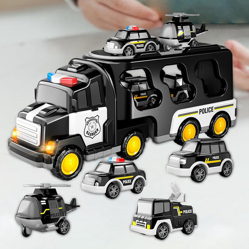 Juguete De Coche De Camión De Bomberos Con Luces Y Sonidos,