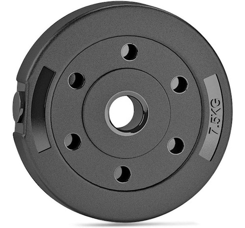 Imagen 1 de 9 de Pesa Disco Revestido 07.5kg Para Barra Mancuerna Olímpico Cs
